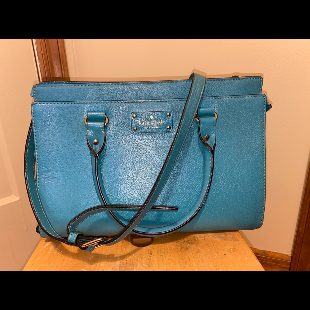 Used Teal Kate Spade Handbag